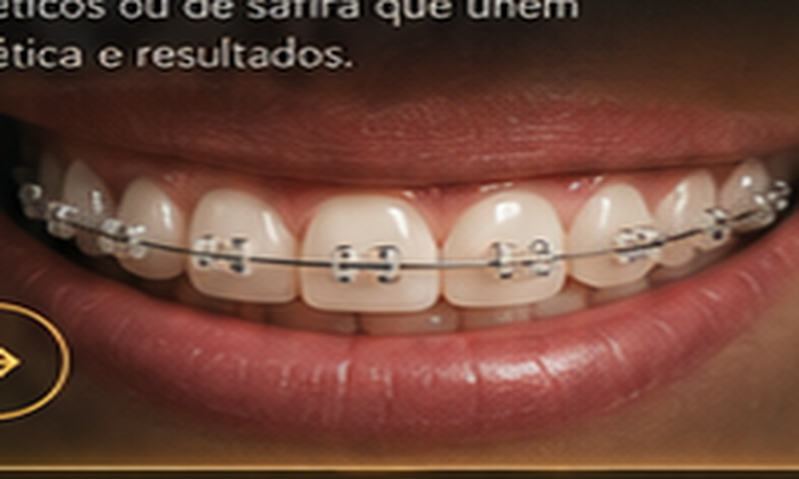 Aparelho ortodôntico estético